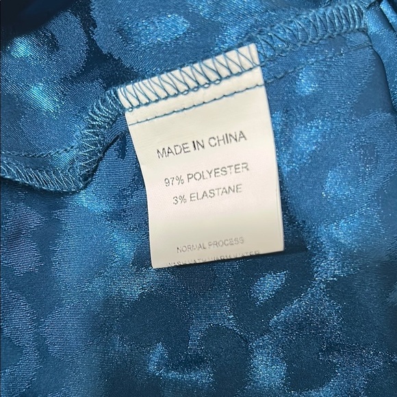 Chic Long Sleeve Blue Leopard Dress - Picture 5 of 8